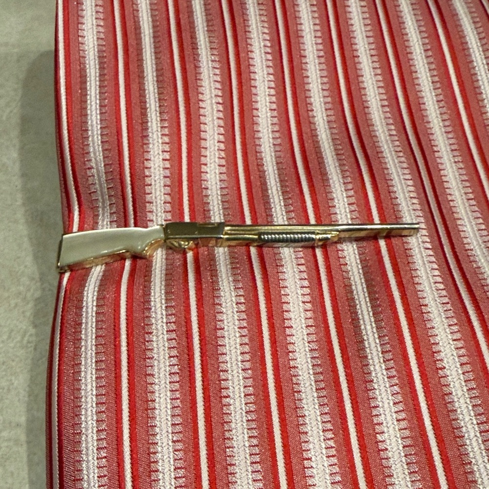 SWANK Gold and Silver Tie Clip